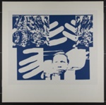 Untitled [Collaged face, hands, and fabrics]; Frost, Gary; 1970; 1972:0096:0004