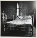 [Untitled, Bed with a metal frame].; Harris, Pamela; c.a. 1970; 1971:0331:9999