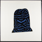 Untitled [Abstract black and blue shape]; Ramberg, Christina; 1970; 1972:0096:0040