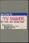 TV Dinner NYSCA EMF Sample Tape; TV Dinner; 1992; 2022:0008:0991 TV Dinner NYSCA EMF Sample Tape; TV Dinner; 1992; 2022:0008:0991