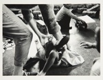 [Untitled, children playing in nursery, while one nursery worker picks up little girl]. ; Heron, Reginald; 1966; 1972:0160:9999