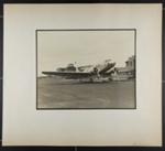 [twin-propeller airplane on runway]; Hahn, Alta Ruth; ca.1930; 1982:0020:0021 