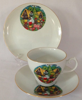 Souvenir Cup, Saucer & Plate Set, Fantasy Glades Port Macquarie ...