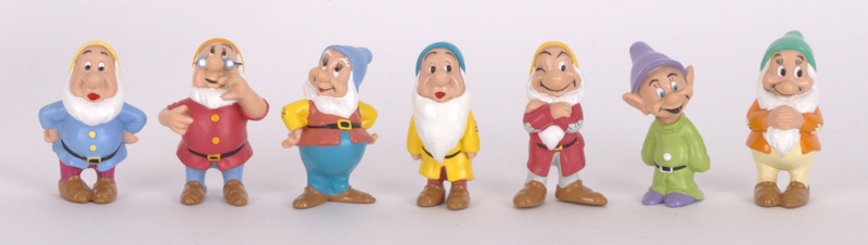 Seven Dwarfs Figurines; 1990s; 2018.66
