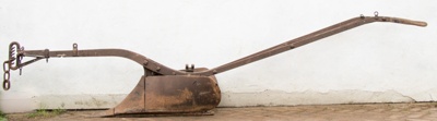 Ridging plough; Ransomes & Sims; mid-19th century ; STMEA:A.983