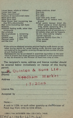 Rationing Coupon; STMEA:1998-46.17.4a