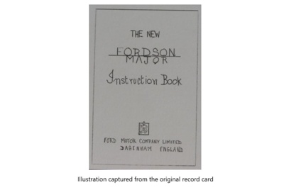 Instruction Manual ; Ford Motor Company; STMEA:1992-37.3