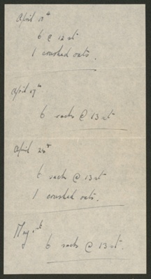 Farm account book; Jack Carter; 1936-1949; STMEA:2005-25c