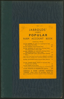 Farm account book; 1936-1949; STMEA:2005-25f