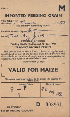Rationing Coupon; STMEA:1998-46.17.2a