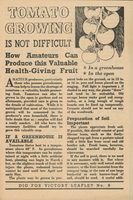 Leaflet; The Ministry of Agriculture, Fisheries and Food; STMEA:1991-21.2
