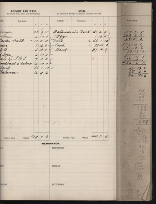 Farm account book; Jack Carter; 1936-1949; STMEA:2005-25b