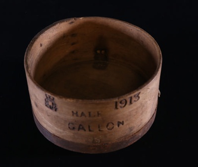 Corn Measure (1/2 Gallon); 1913; STMEA:A.1959