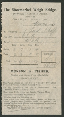 Farm account books; 1936-1949; STMEA:2005-25d