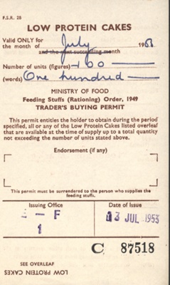 Rationing Coupon; STMEA:1998-46.17.1h