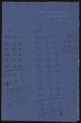 Farm account book; Jack Carter; 1936-1949; STMEA:2005-25a