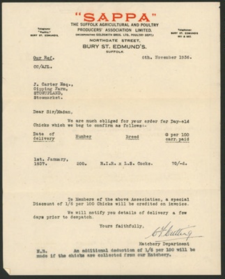 Farm account book; Jack Carter; 1936-1949; STMEA:2005-25c