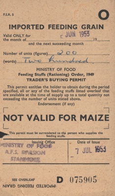 Rationing Coupon; STMEA:1998-46.17.3g
