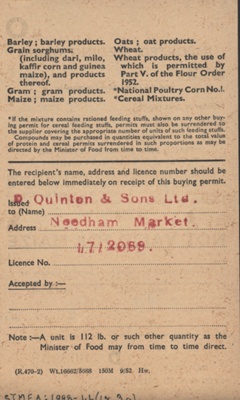 Rationing Coupon; STMEA:1998-46.17.3a