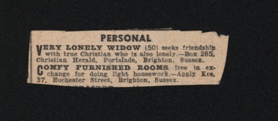 Newspaper Cutting; Christian Herald; STMEA:2021-11e