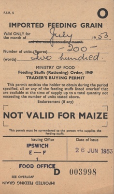 Rationing Coupon; STMEA:1998-46.17.3f