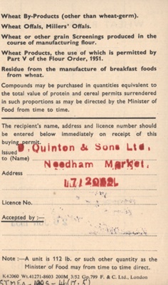 Rationing Coupon; STMEA:1998-46.17.5