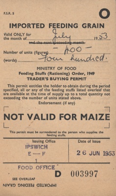 Rationing Coupon; STMEA:1998-46.17.3a