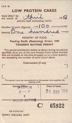 Rationing Coupon; STMEA:1998-46.17.1a