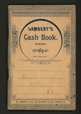 Cash book; STMEA:76.A.16.81