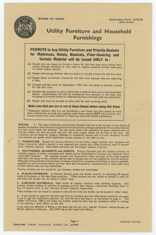 Furniture permit; STMEA77.D.1.10a eHive