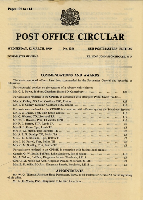 Periodical

Post Office Circular; STMEA:2017-147a