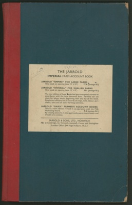 Farm account book; 1936-1949; STMEA:2005-25l