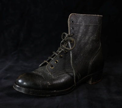 Women's Land Army boot; STMEA:1998-43.2a
