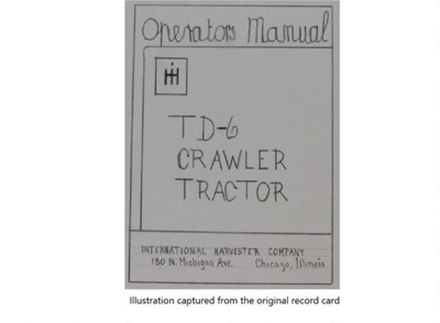 Instruction Manual; International Harvest Company; STMEA:1992-37.6a