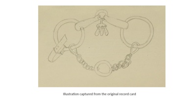Pendant bit and curb chain; STMEA:A.5609