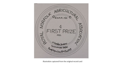 Rosette; Royal Norfolk Agricultural Association; 1933; STMEA:1987-34.153