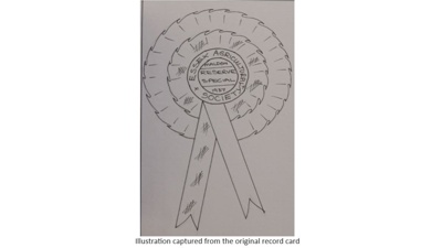 Rosette; Essex Agricultural Society; 1937; STMEA:1987-34.394