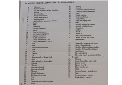 Lesson Sheet No. 11 -  The dairy; STMEA:2008-7.11