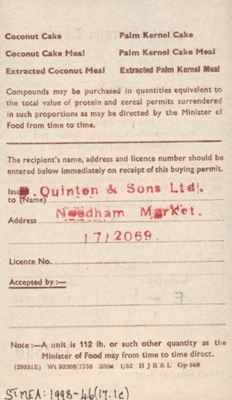 Rationing Coupon; STMEA:1998-46.17.1c