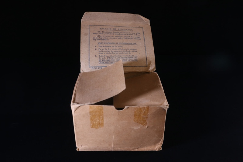 Gas Mask box; B.C.C Ltd.; STMEA1984.36.1b eHive