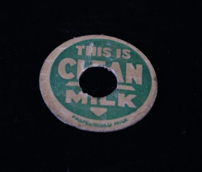 Milk Bottle Lid; STMEA:1991-26.56a