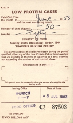Rationing Coupon; STMEA:1998-46.17.1d