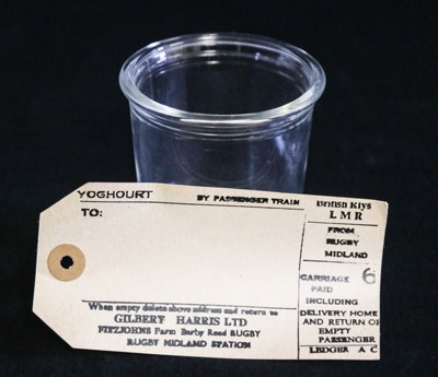 Jar - for yoghurt; Gilbert Harris Ltd.; STMEA:1994-21.8.1