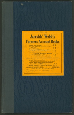 Farm account book; 1936-1949; STMEA:2005-25e