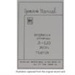 Instruction Manual; International Harvest Company; STMEA:1992-37.7