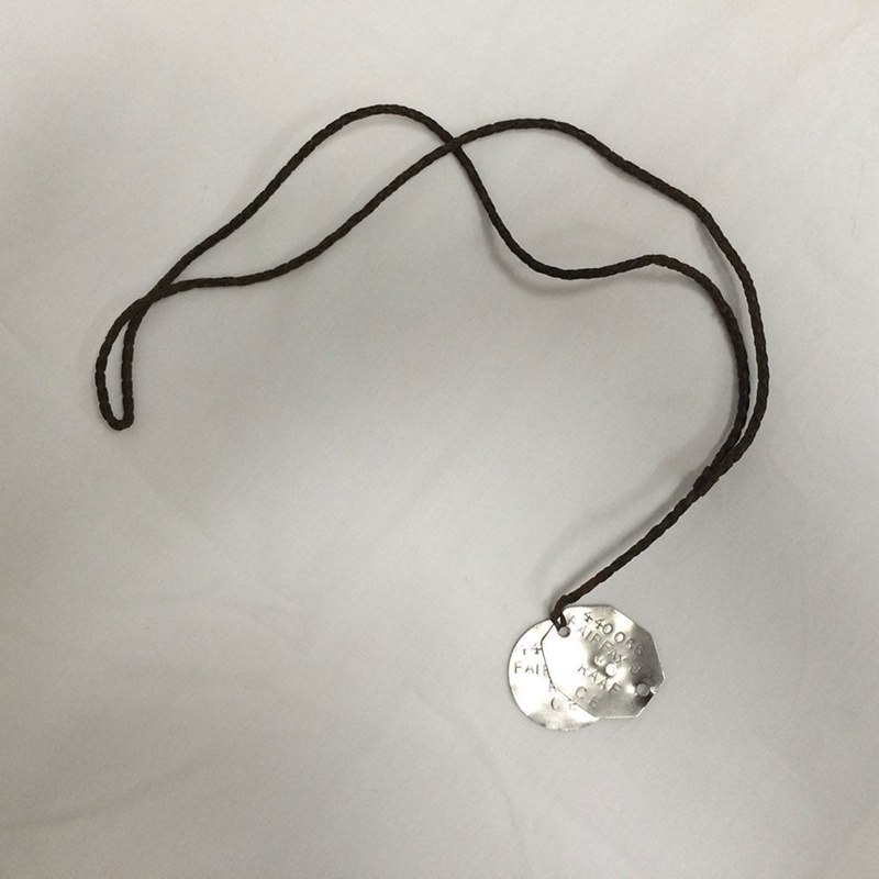 RAAF dog tag James W.C. Fairfax 440066; TAM2016.142 eHive