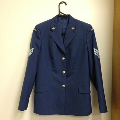 RAAF Dress Uniform Jacket and Tie, Female. Sergeants Stripes on Arms ...