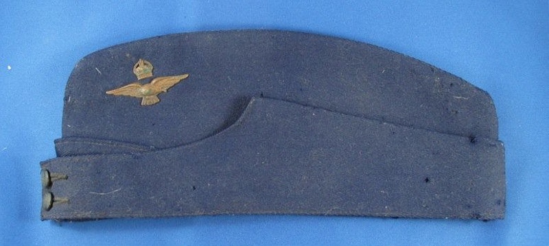 Ww2 Raaf Cap WWII R.A.A.F. Pilot forage cap; R.A.A.F; 1944; TAM2012.112 | eHive