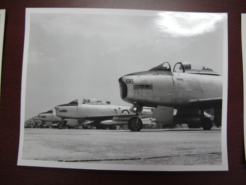 RAAF CA-27 Sabres lined up on the flightline. Aircraft present are 66 ...