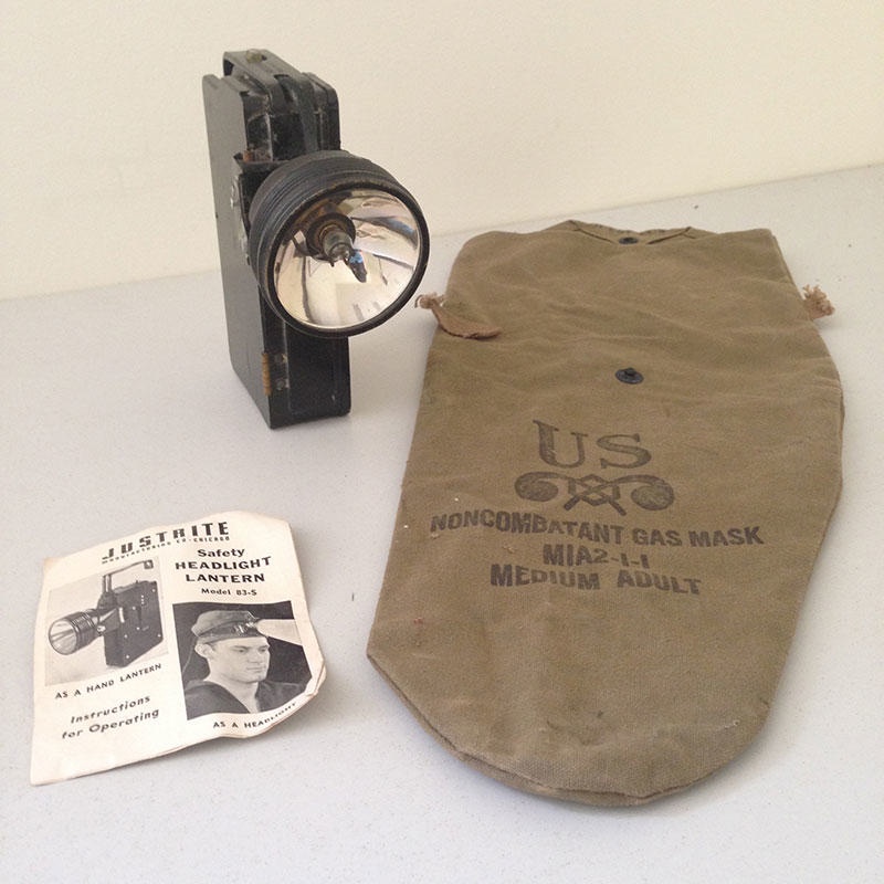 Justrite Safety Headlight Lantern Model 83-S and instruction